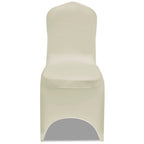 Vidaxl stoelhoezen stretch 24 st crème