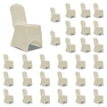 Vidaxl stoelhoezen stretch 30 st crème