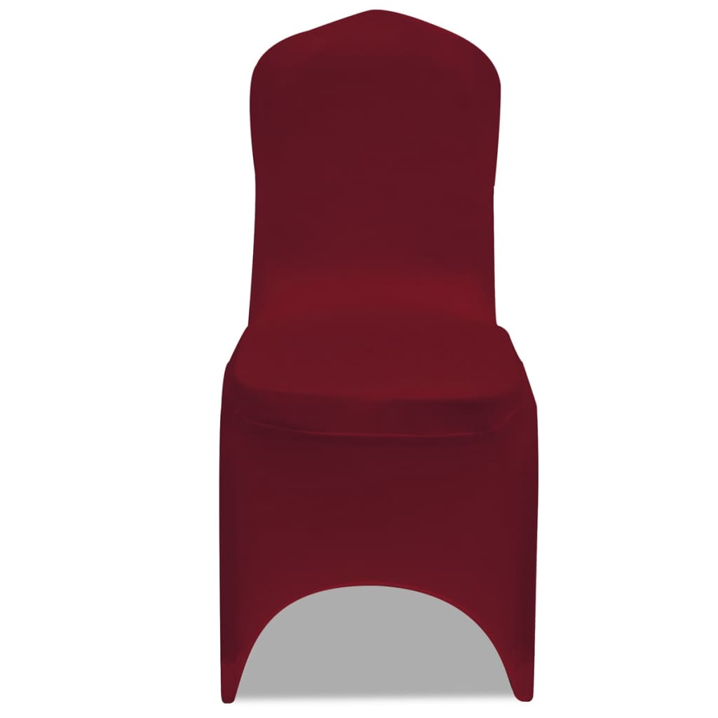 Vidaxl stoelhoezen stretch 30 st bordeauxrood