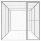 VidaXL Kattenkooi 4,5x1,5x1,5 m gegalvaniseerd staal