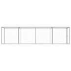 VidaXL Kattenkooi 6x1,5x1,5 m gegalvaniseerd staal
