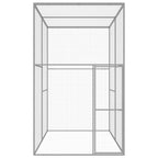 VidaXL Kattenkooi 3x1,5x2,5 m gegalvaniseerd staal