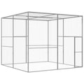 VidaXL Kattenkooi 3x3x2,5 m gegalvaniseerd staal