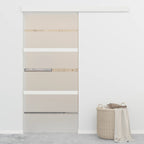 VidaXL Schuifdeur met zachte stops 90x205 cm ESG-glas en aluminium