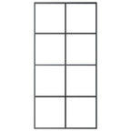 VidaXL Schuifdeur 102,5x205 cm aluminium en ESG-glas zwart