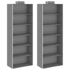 Vidaxl kledingorganisers hangend 2 st met 6 schappen stof