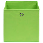 Vidaxl opbergboxen 10 st 32x32x32 cm stof groen