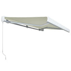 VidaXL Luifel handmatig 350x250 cm crème