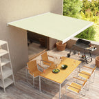 VidaXL Luifel handmatig 350x250 cm crème