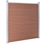 VidaXL Schutting 353x186 cm HKC bruin