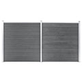 VidaXL Schutting 353x186 cm HKC grijs