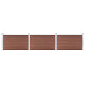 VidaXL Schutting 526x106 cm HKC bruin