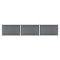 VidaXL Schutting 526x106 cm HKC grijs