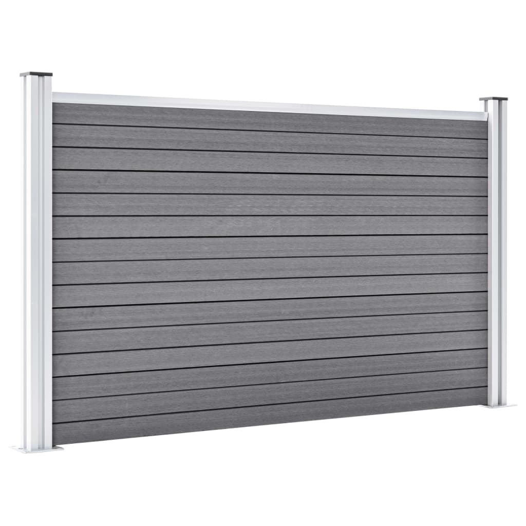 VidaXL Schutting 526x106 cm HKC grijs