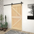 Vidaxl deur 80x210 cm massief grenenhout
