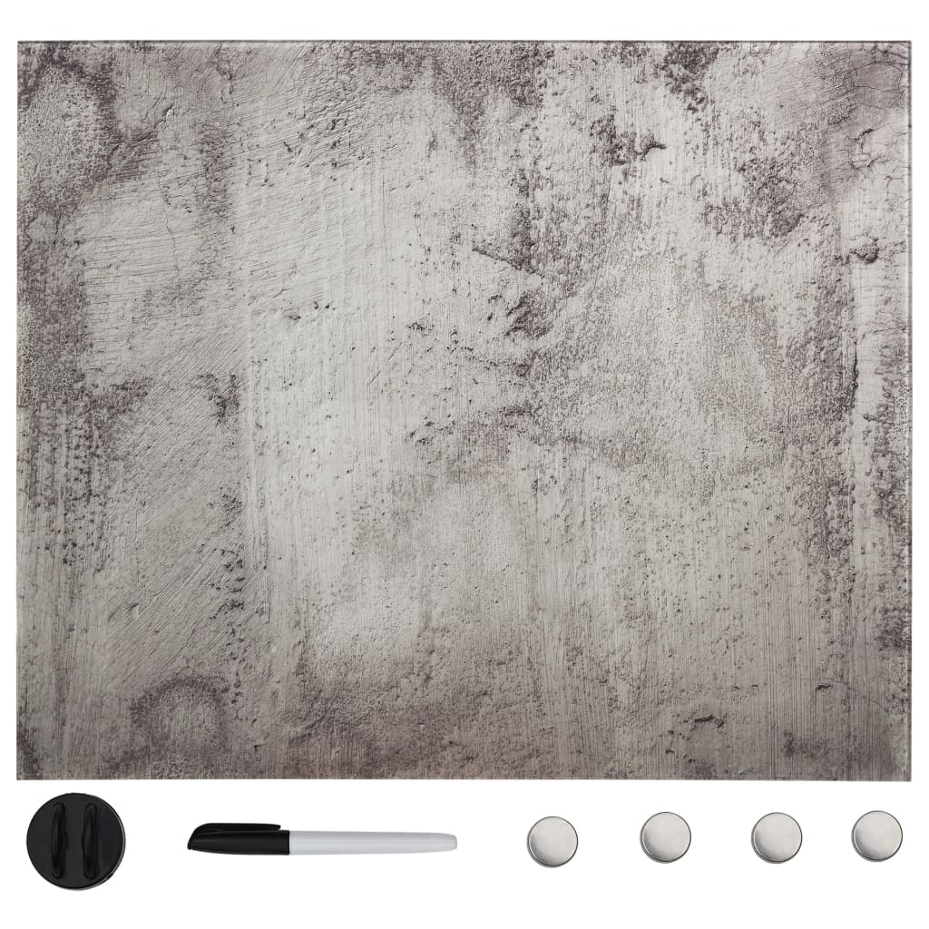 VidaXL Magneetbord wandmontage 50x50 cm glas