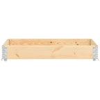 Vidaxl palletopzetrand 50x150 cm massief grenenhout
