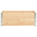 Vidaxl palletopzetrand 3 st 50x150 cm massief grenenhout
