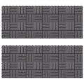 VidaXL Terrastegels 20 st 30x30 cm massief acaciahout greywash