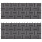 VidaXL Terrastegels 20 st 30x30 cm massief acaciahout greywash