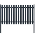VidaXL Schuttingpaneel 174,5x125 cm gepoedercoat staal antraciet
