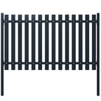 VidaXL Schuttingpaneel 174,5x125 cm gepoedercoat staal antraciet