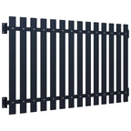 VidaXL Schuttingpaneel 170,5x150 cm gepoedercoat staal antraciet