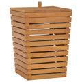 VidaXL Wasmand 30x30x45 cm massief teakhout