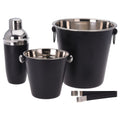 Ty excellent houseware barset rvs zwart 4-delig