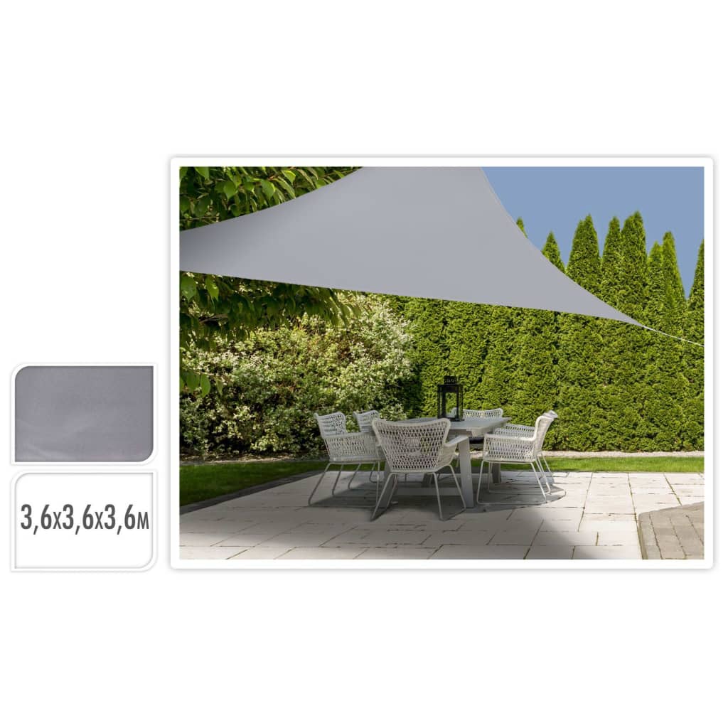 ProGarden ProGarden Schaduwdoek driehoek 3,6x3,6x3,6 m grijs