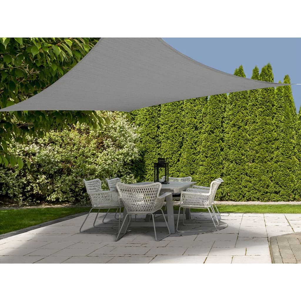 Pro garden schaduwdoek vierkant 5x5m donkergrijs