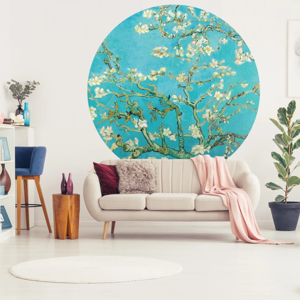 WallArt WallArt Behangcirkel Almond Blossom 190 cm