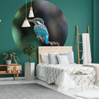 Wallart behangcirkel the kingfisher 142,5 cm