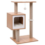 Vidaxl kattenkrabpaal met sisal krabmat 82 cm