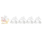 VidaXL Kerstverlichting 4 XXL rendieren en slee 1548 LED's 500x80 cm
