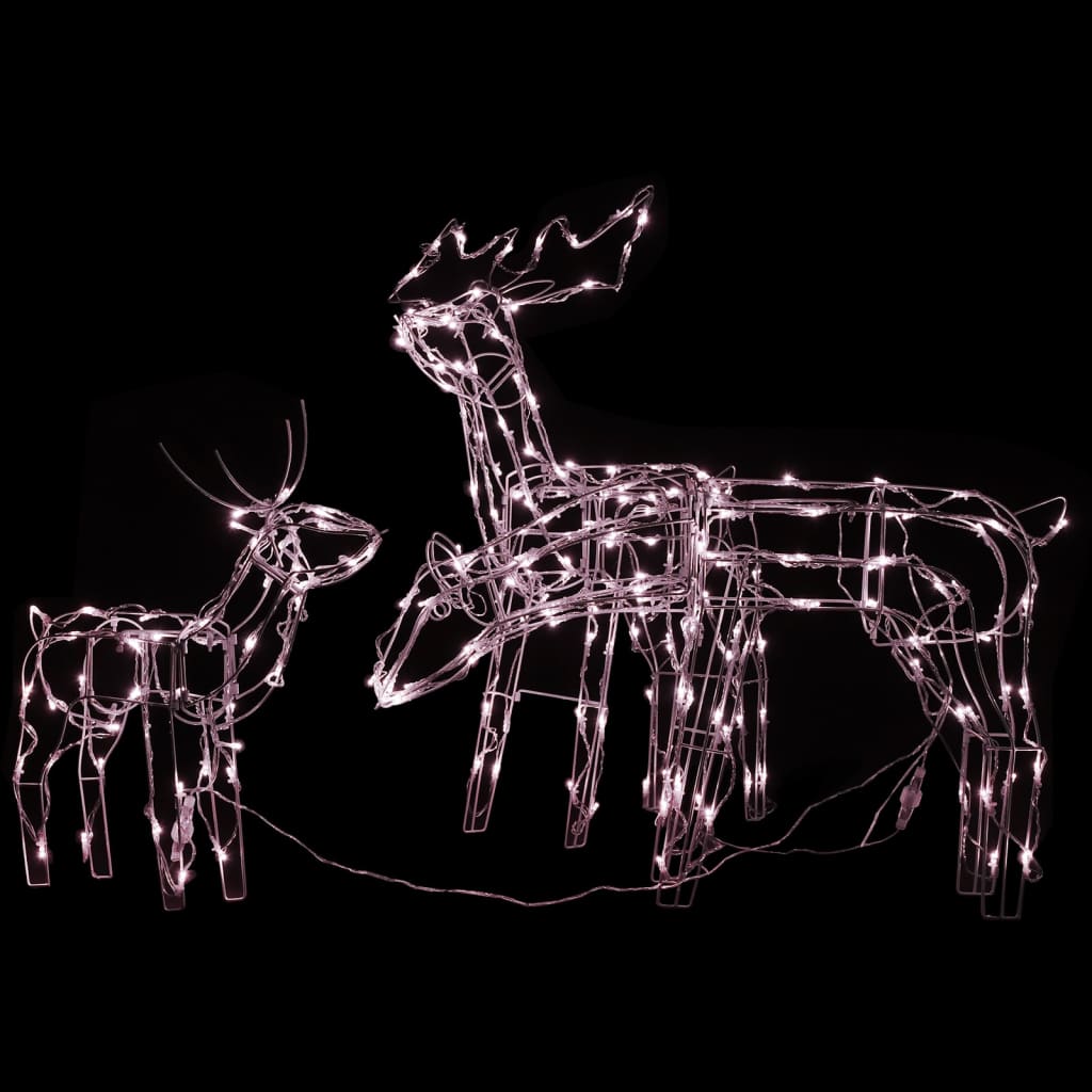 Vidaxl 3-delige kerstverlichting rendieren 229 led's
