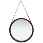 Vidaxl wandspiegel met band 50 cm zwart