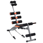 Vidaxl buikspiertrainer l-vormig met elastische koorden