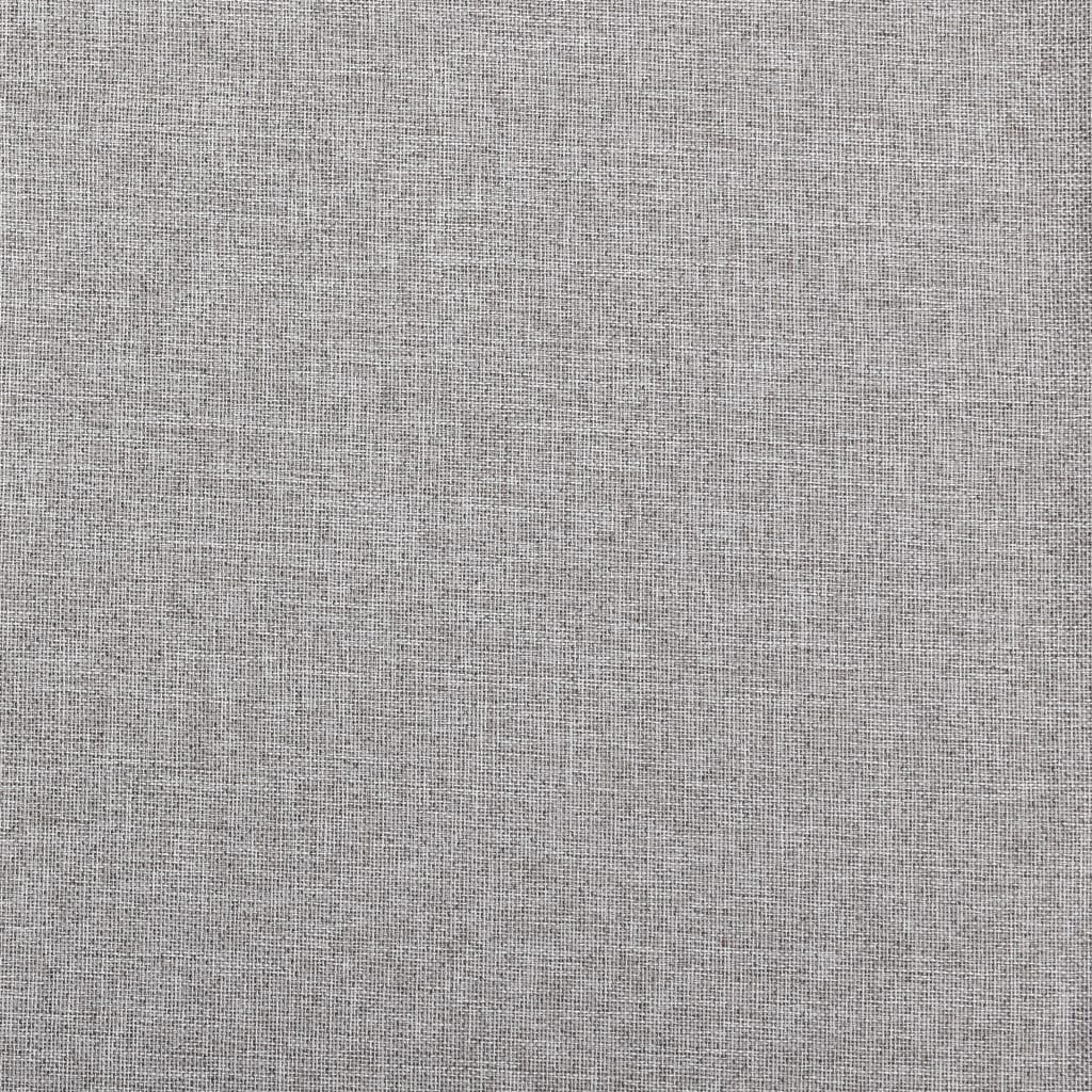 Vidaxl gordijnen linnen-look verduisterend haken 2 st 140x225 cm grijs