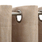 Vidaxl gordijnen linnen-look verduisterend ogen 2 st 140x175 cm beige