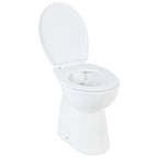 Vidaxl randloos toilet 7 cm extra hoogte soft-close keramiek wit