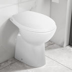 Vidaxl randloos toilet 7 cm extra hoogte soft-close keramiek wit
