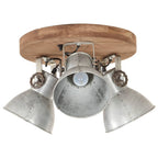 Vidaxl plafondlamp industrieel 25 w e27 42x27 cm zilverkleurig