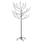 Vidaxl kerstboom 120 led's warmwit licht kersenbloesem 150 cm