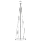 VidaXL Kegelkerstboom 400 warmwitte LED's 100x360 cm