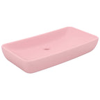 Vidaxl wastafel rechthoekig 71x38 cm keramiek matroze
