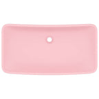 Vidaxl wastafel rechthoekig 71x38 cm keramiek matroze