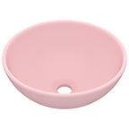 Vidaxl wastafel rond 32,5x14 cm keramiek matroze