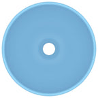 Vidaxl wastafel rond 32,5x14 cm keramiek mat lichtblauw