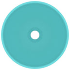 Vidaxl wastafel rond 32,5x14 cm keramiek mat lichtgroen